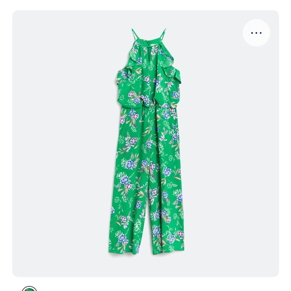 Floral Green Jumpsuit